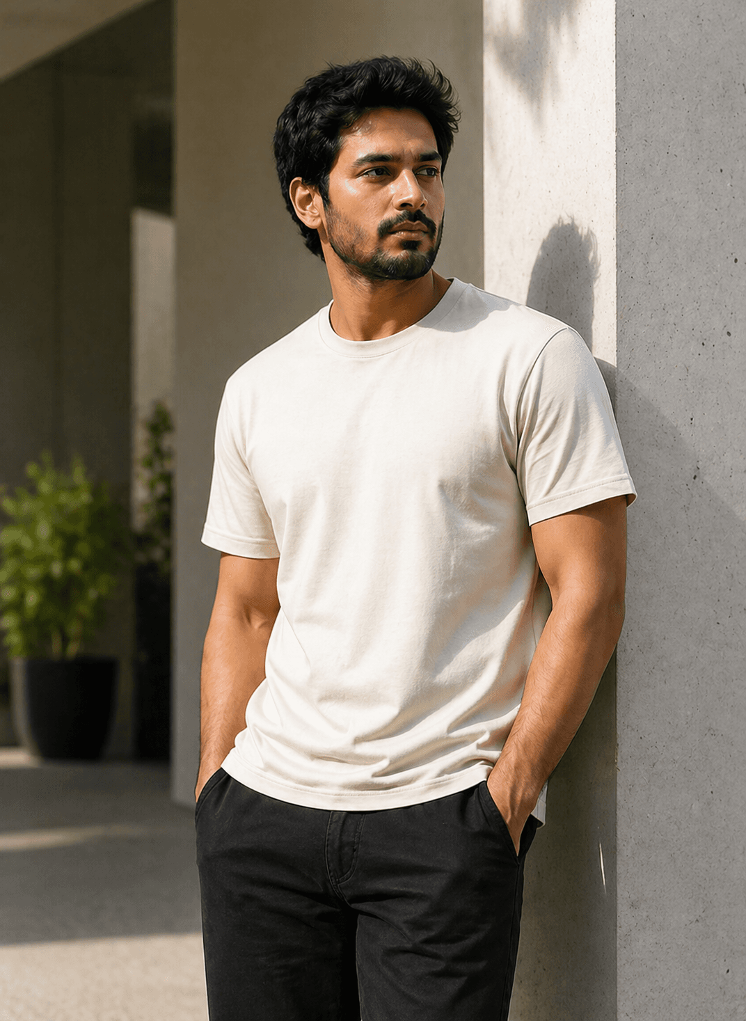 Soft Cotton Crewneck Tee